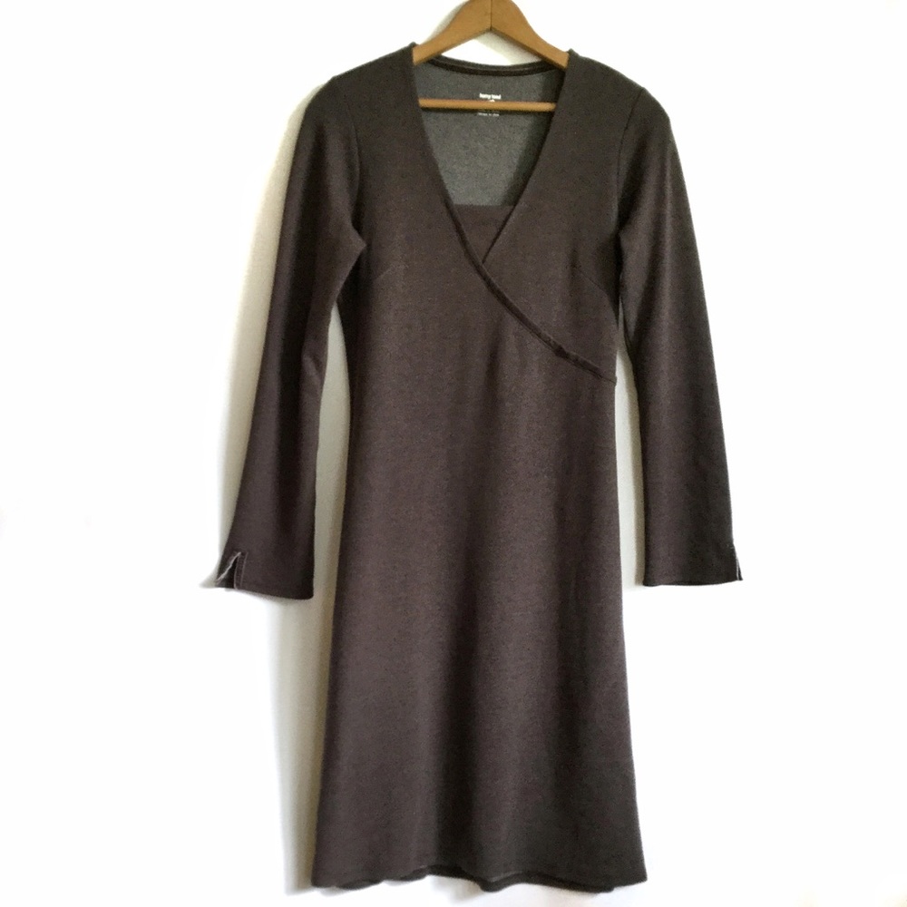 Horny Toad Tomboy Faux Wrap Long Sleeve Dress Sz M